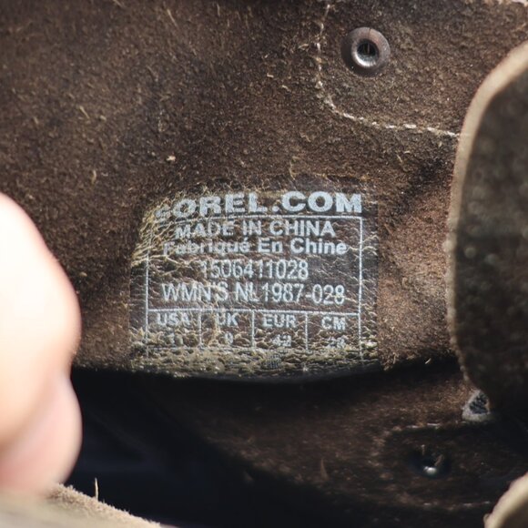 Sorel Boots Women's 11 Joan of Arctic Wedge Mid Bootie Brown Wedge NL1987-028 - Picture 3 of 10